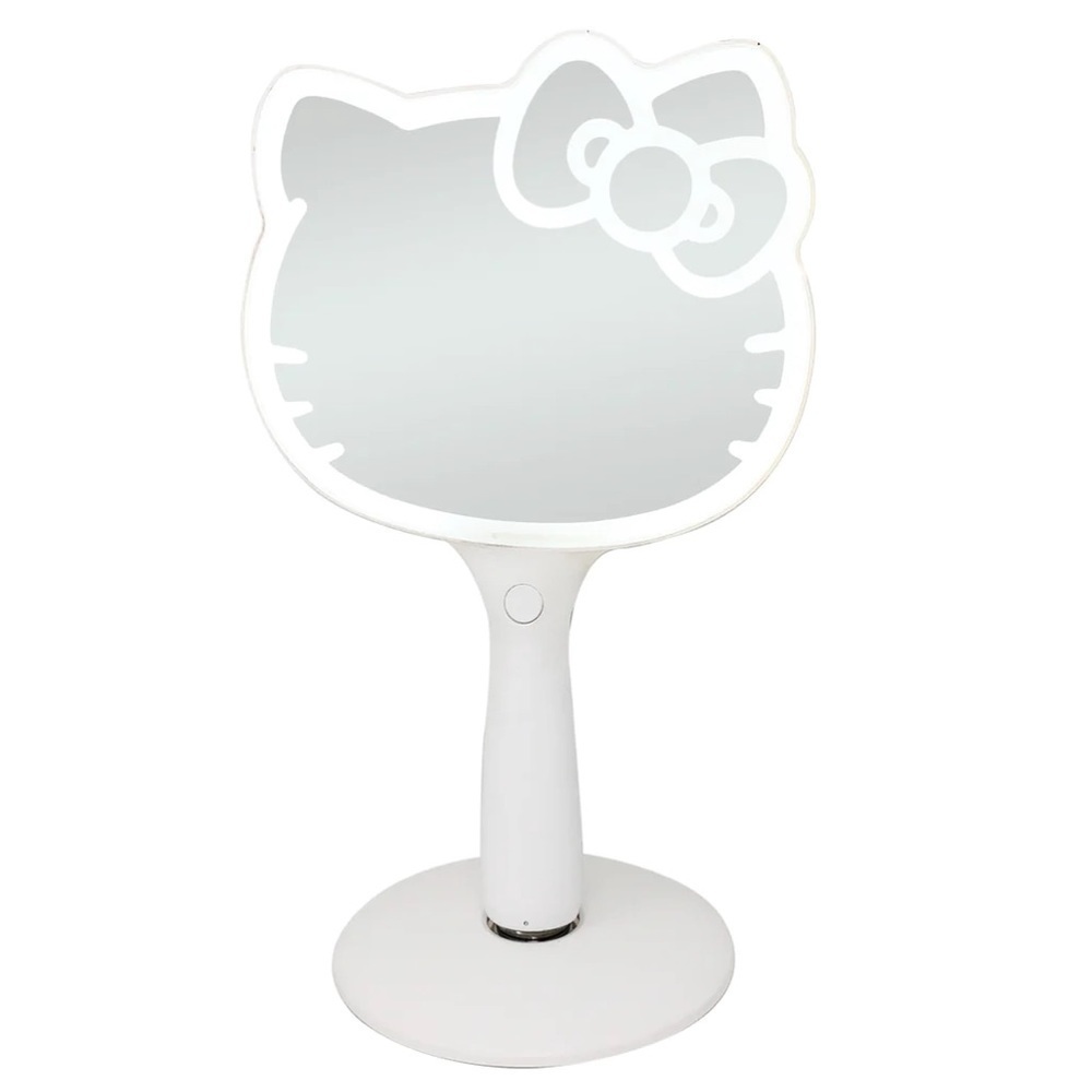 Hello Kitty Led Handheld Makeup Mirror With Standing Base